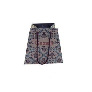 Custom Different Size Trapezoid Paper Bag with Handles