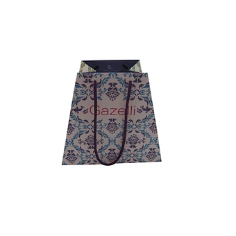 Custom Different Size Trapezoid Paper Bag with Handles